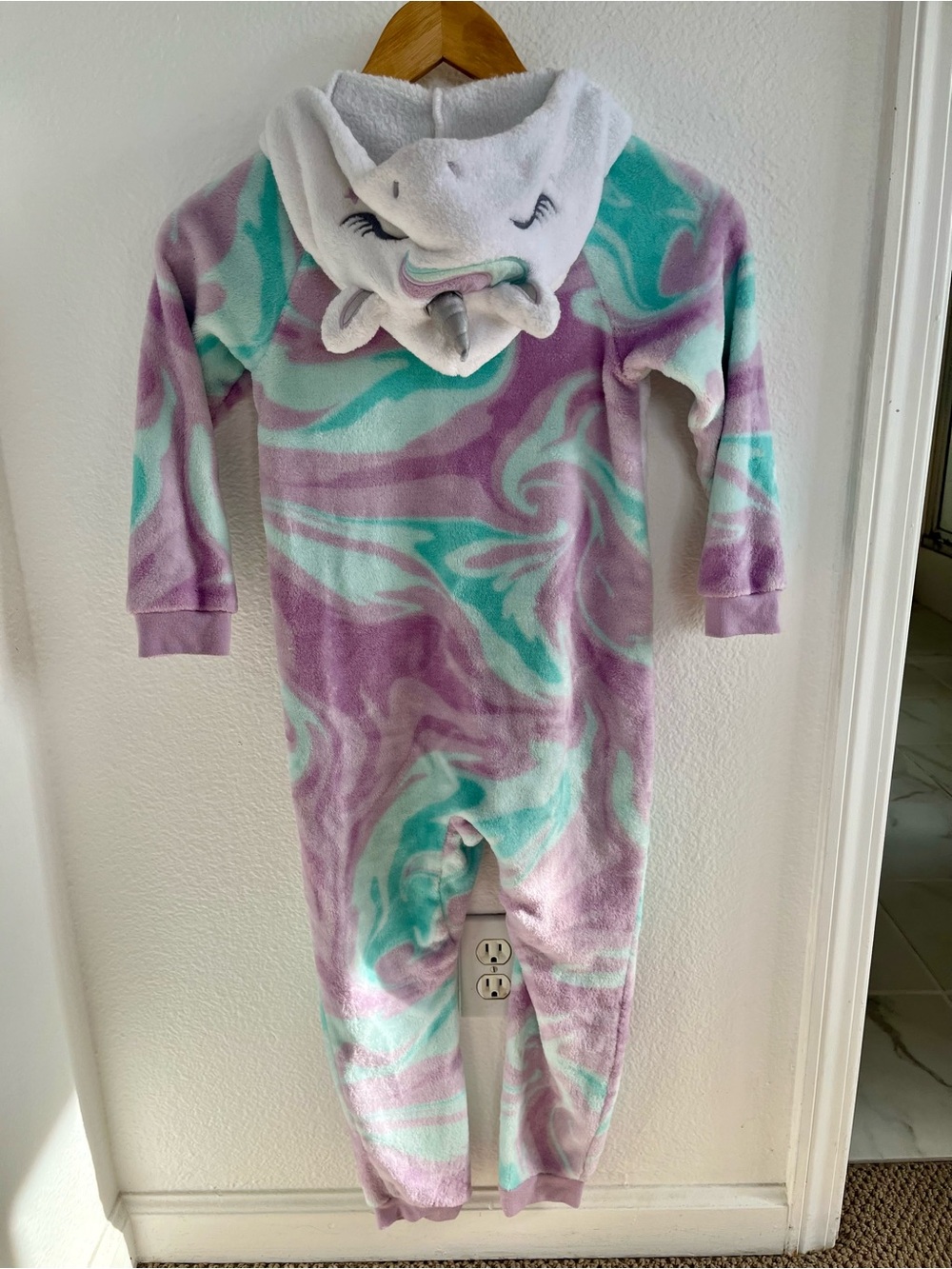 Saint Eve Kids Unicorn Onesie in Pastel Purple & Teal